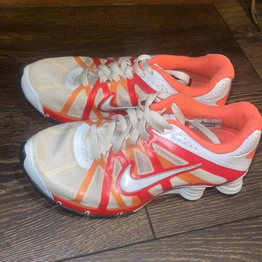 Orange/red/white Nike Shox